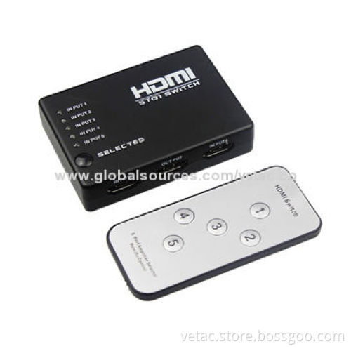 HDMI Switch with Key-press-switching Function, Supports Highest Video Resolution of 1,080P